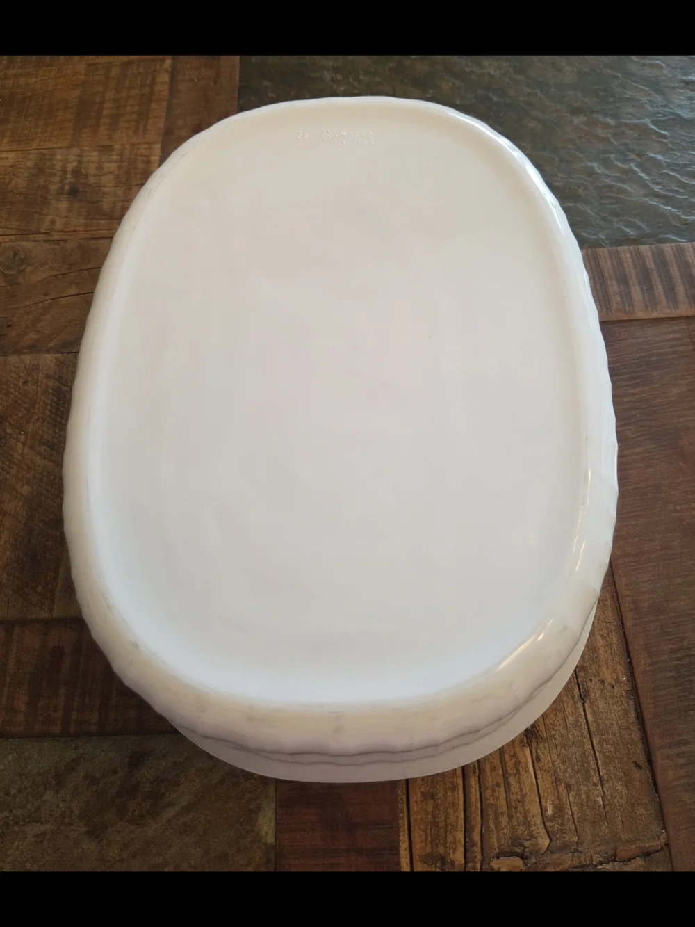 Corning Ware French White F-2-B Oval Casserole Dish With Pyrex Lid 2.8L